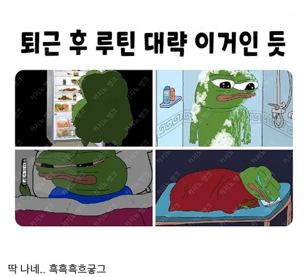 직장인 퇴근 후 루틴