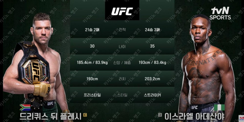 UFC 경기있었네요